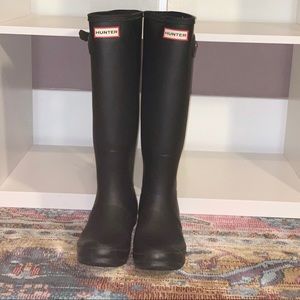 Matte Black Hunter Rainboots